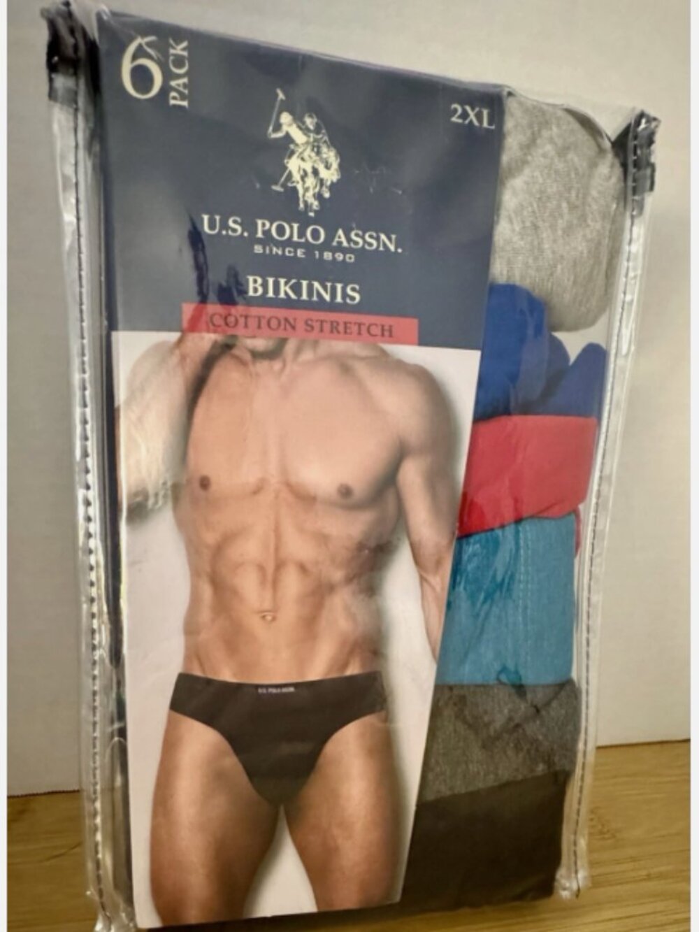 U.S. Polo Assn Men's Briefs 3 Pack 2XL Cotton Stretch New Sealed